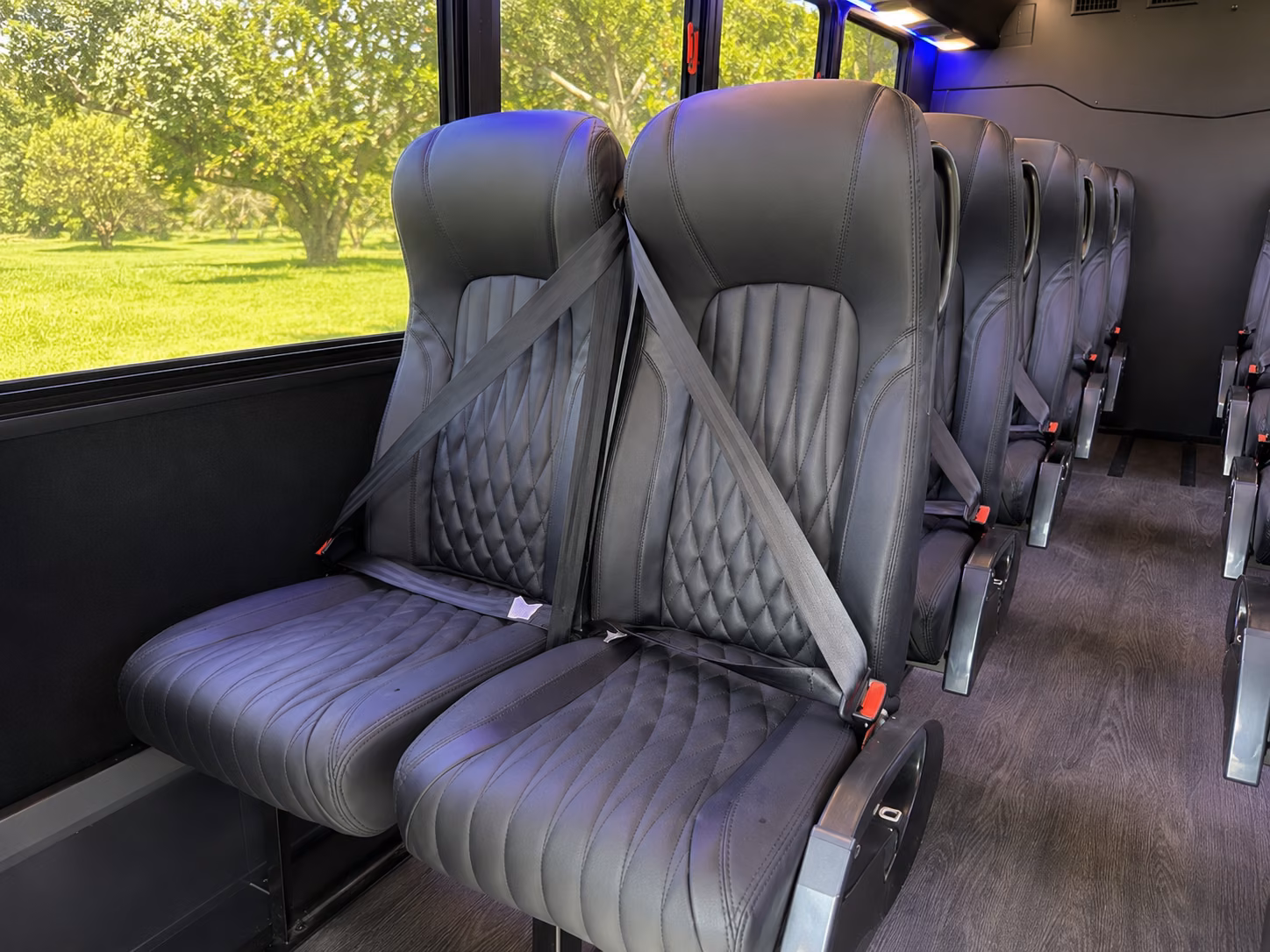 pharr 18 passenger minibus interior
