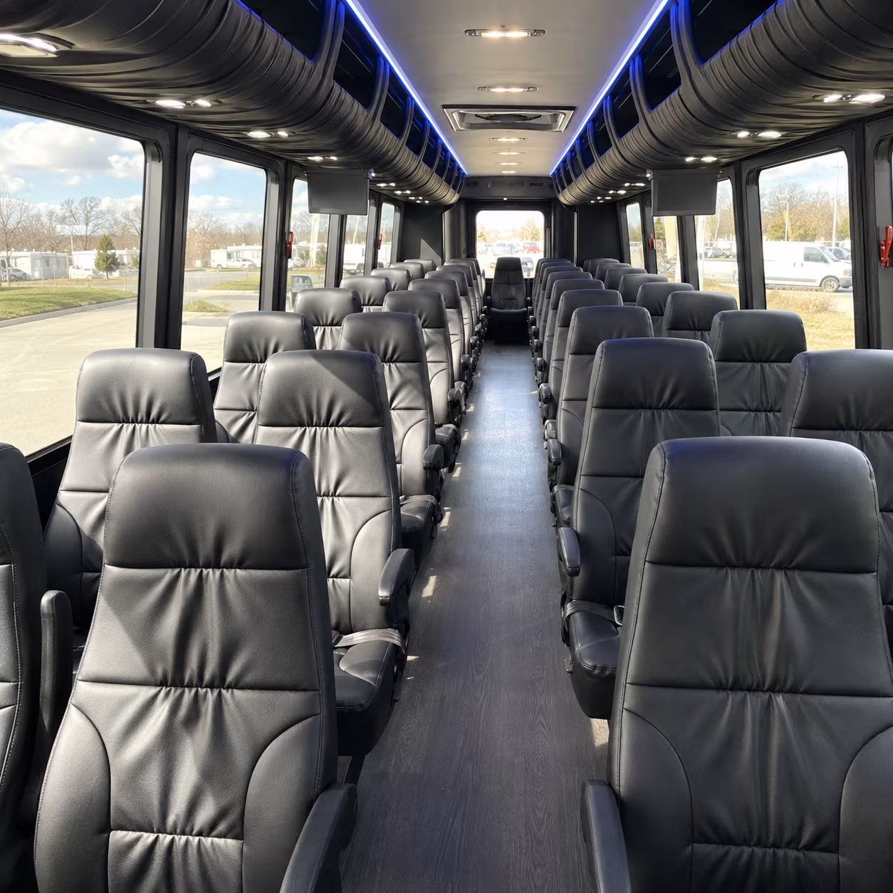pharr 28 passenger minibus inside