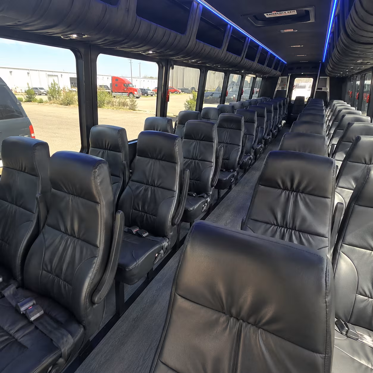 pharr 28 passenger minibus interior