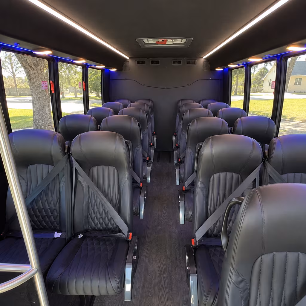 pharr 35 passenger minibus inside