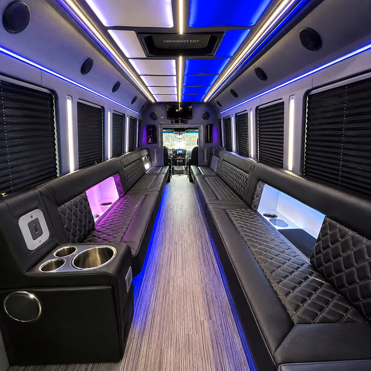 pharr party bus interior