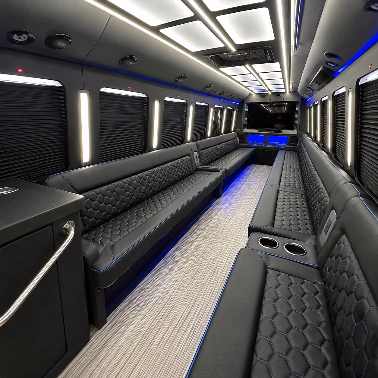 pharr party bus rental interior